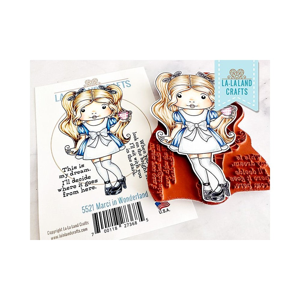 La-La Land Crafts Cling Stamps Marci in Wonderland 5521 Wonderland