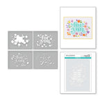 STN-052 Spellbinders Layered Floral For You Stencils detail