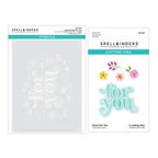 BD-0750 Spellbinders Floral For You Stencil and Die Set
