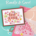 BD-0750 Spellbinders Floral For You Stencil and Die Set For You