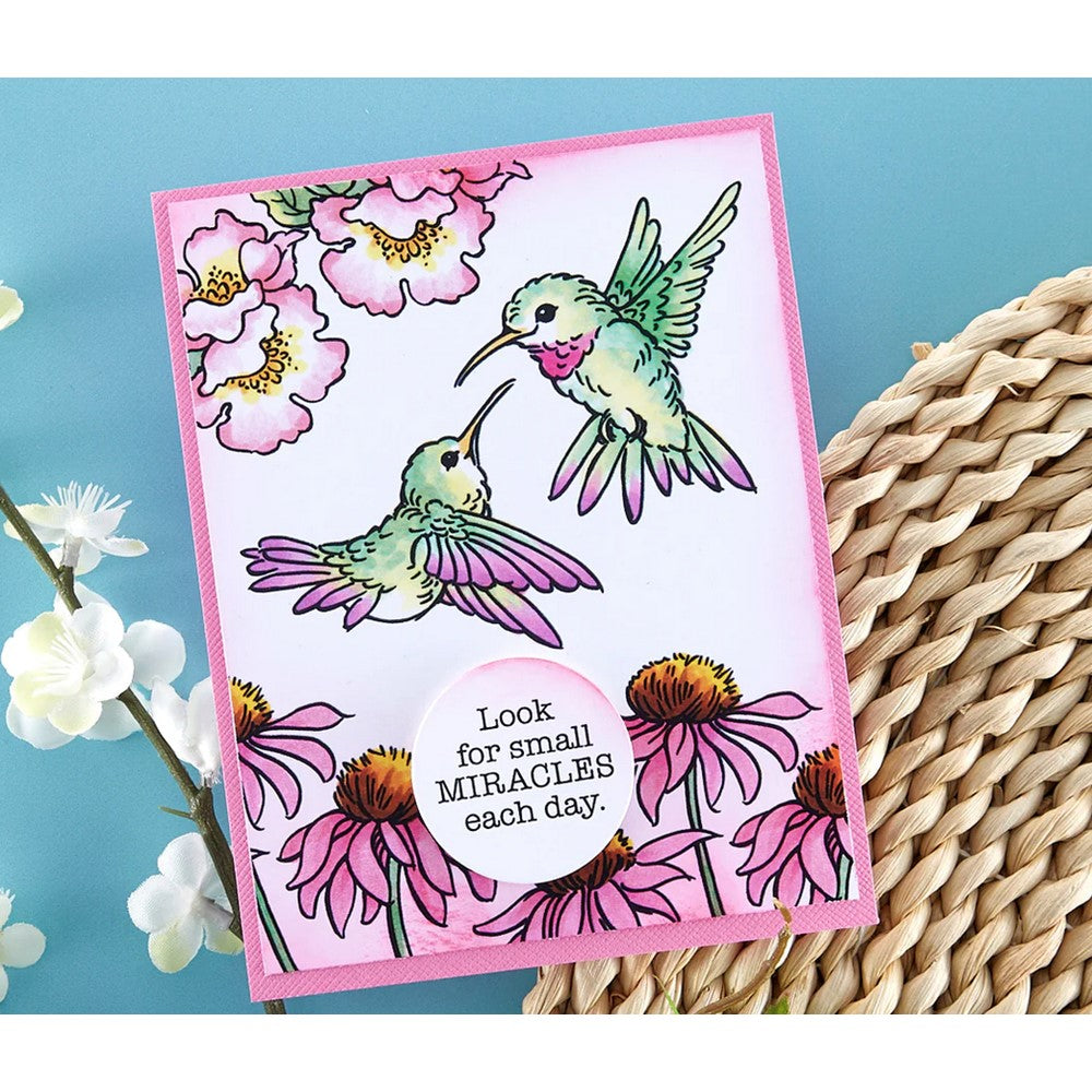 STP-193 Stampendous Hummingbird Day Clear Stamps small miracles