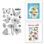 STP-194 Stampendous Hello Butterfly Clear Stamps detail