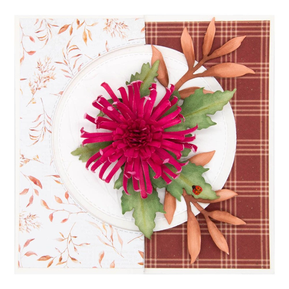 S5-576 Spellbinders Spider Mum Etched Dies plate