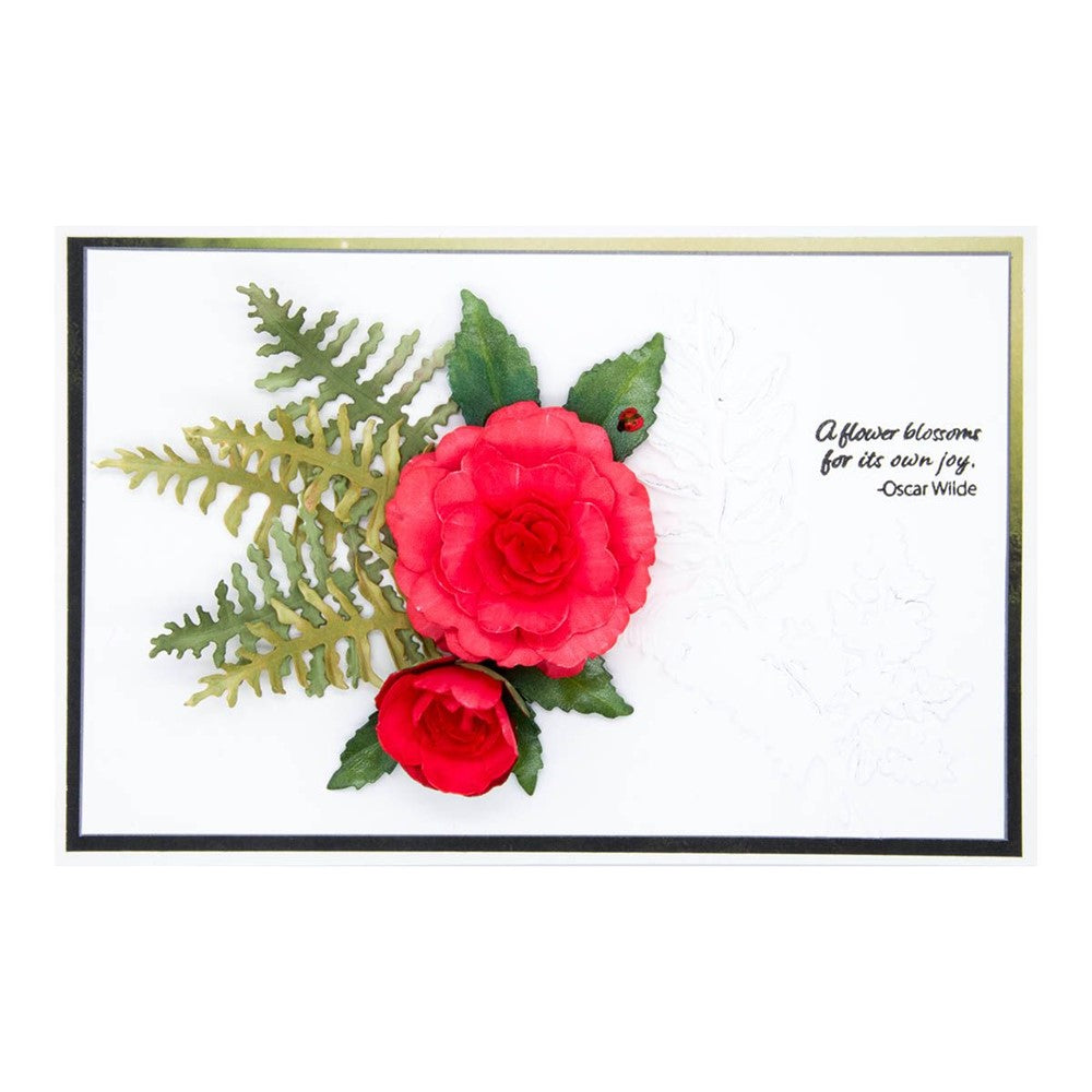 S4-1233 Spellbinders Camellia Etched Dies bloom
