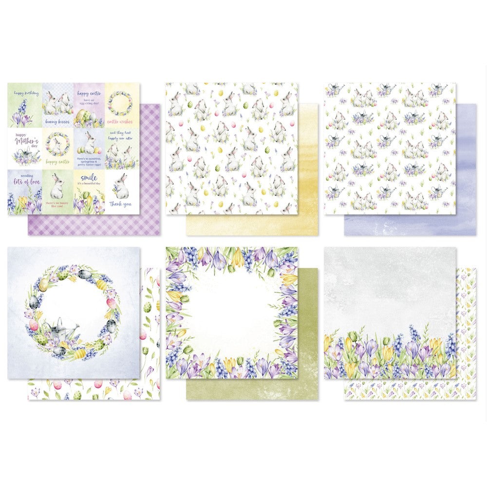 Paper Rose Spring Bunnies 6x6 Paper Pack 29494 detail