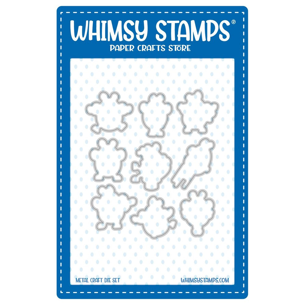 Whimsy Stamps Bizzy Bees 2 Outline Dies WSD424a