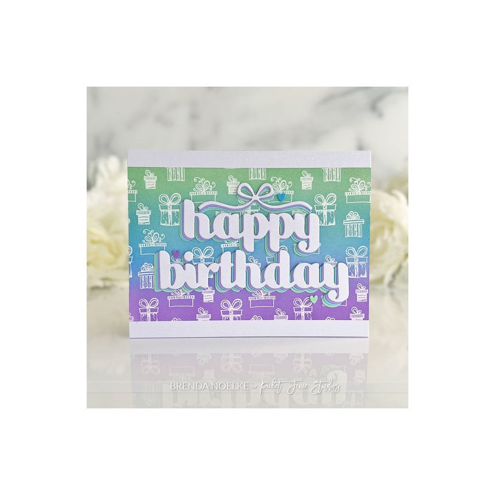 Picket Fence Studios Presents for all Seasons Clear Stamp bb199 Birthday