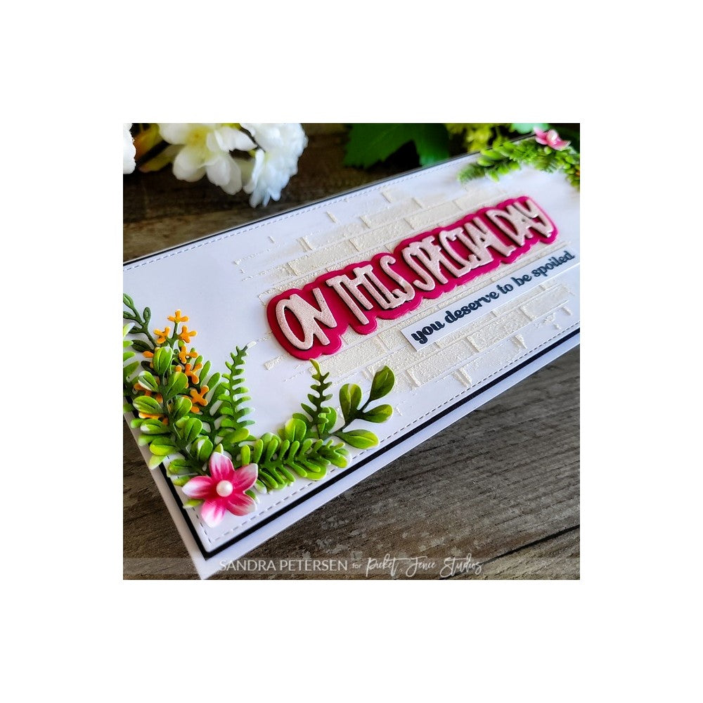 Picket Fence Studios On This Special Day Word Dies pfsd207  Bricks