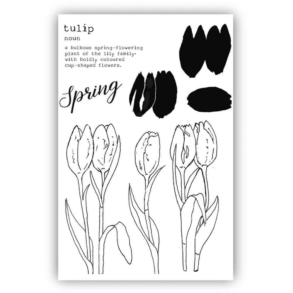 Julie Hickey Designs Peter's Tulips Clear Stamps DS-PT-1037