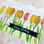 Julie Hickey Designs Peter's Tulips Clear Stamps DS-PT-1037 birthday