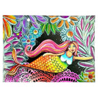 Studio Light Floral Frame ABM Signature Stencil abmsimask184 mermaid