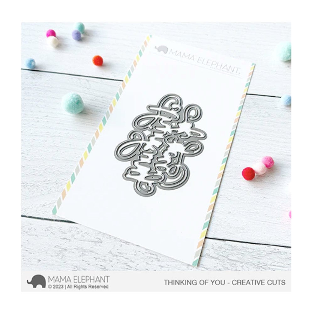 Mama Elephant Thinking of You Creative Cut Steel Dies