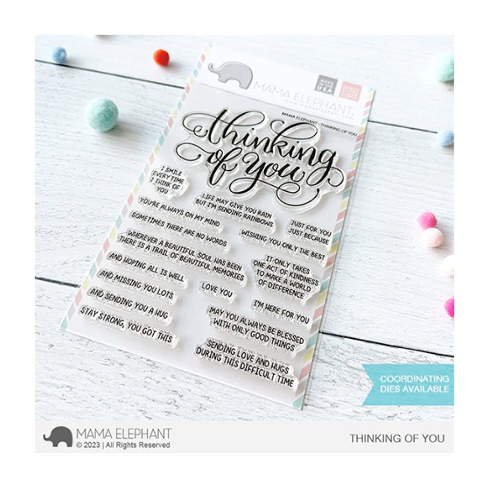 Mama Elephant Clear Stamps Thinking of You