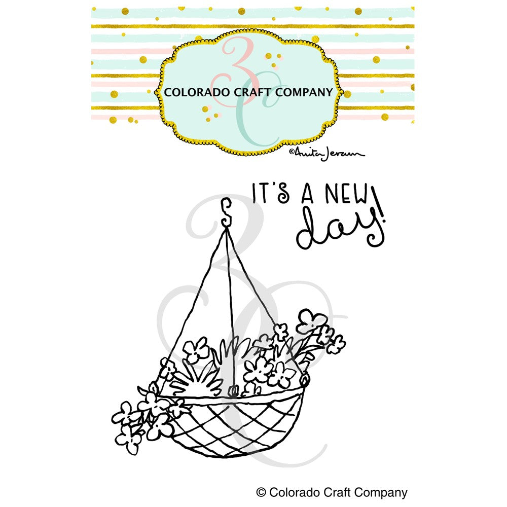 Colorado Craft Company Anita Jeram New Day Clear Stamps AJ792