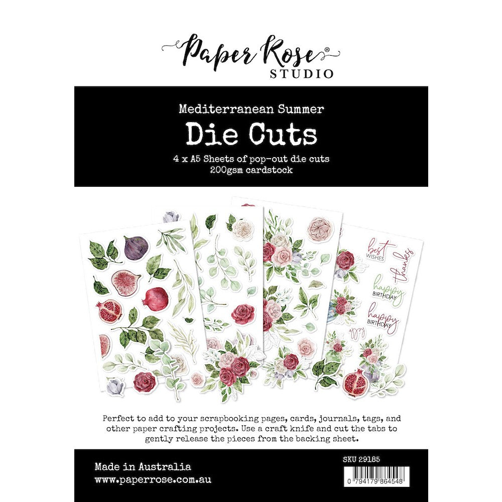 Paper Rose Mediterranean Summer Die Cuts 29185