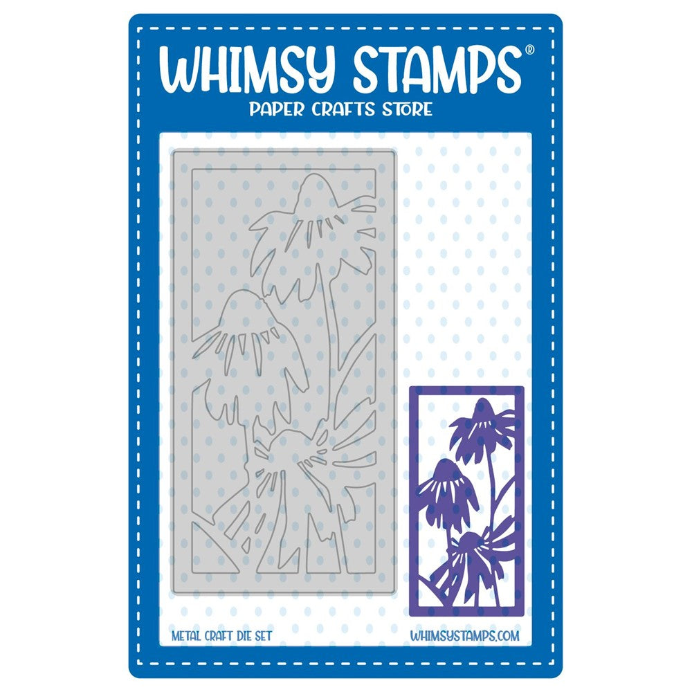 Whimsy Stamps Coneflower Frame Die WSD443a