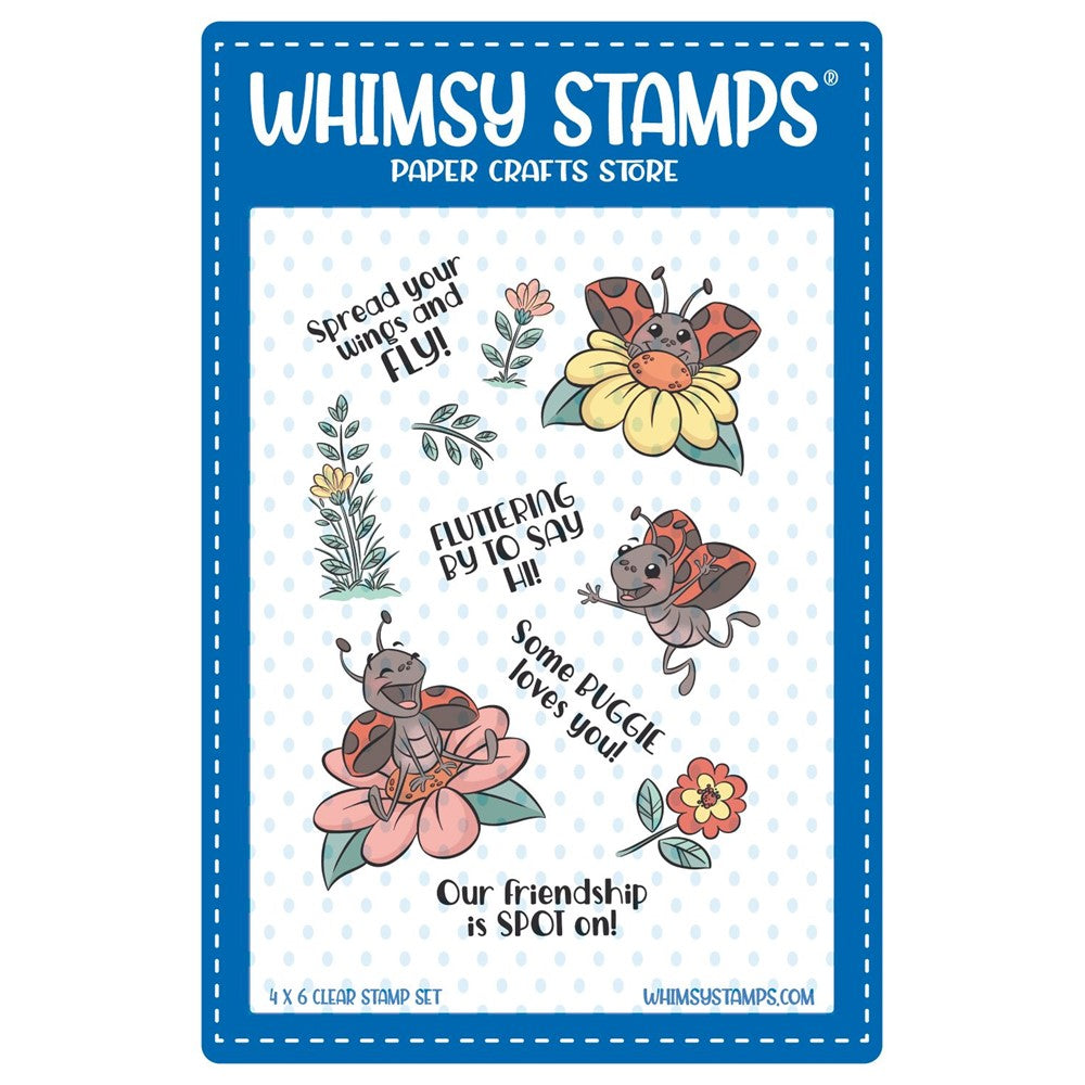 Whimsy Stamps Lady Buggies Clear Stamps KHB188a