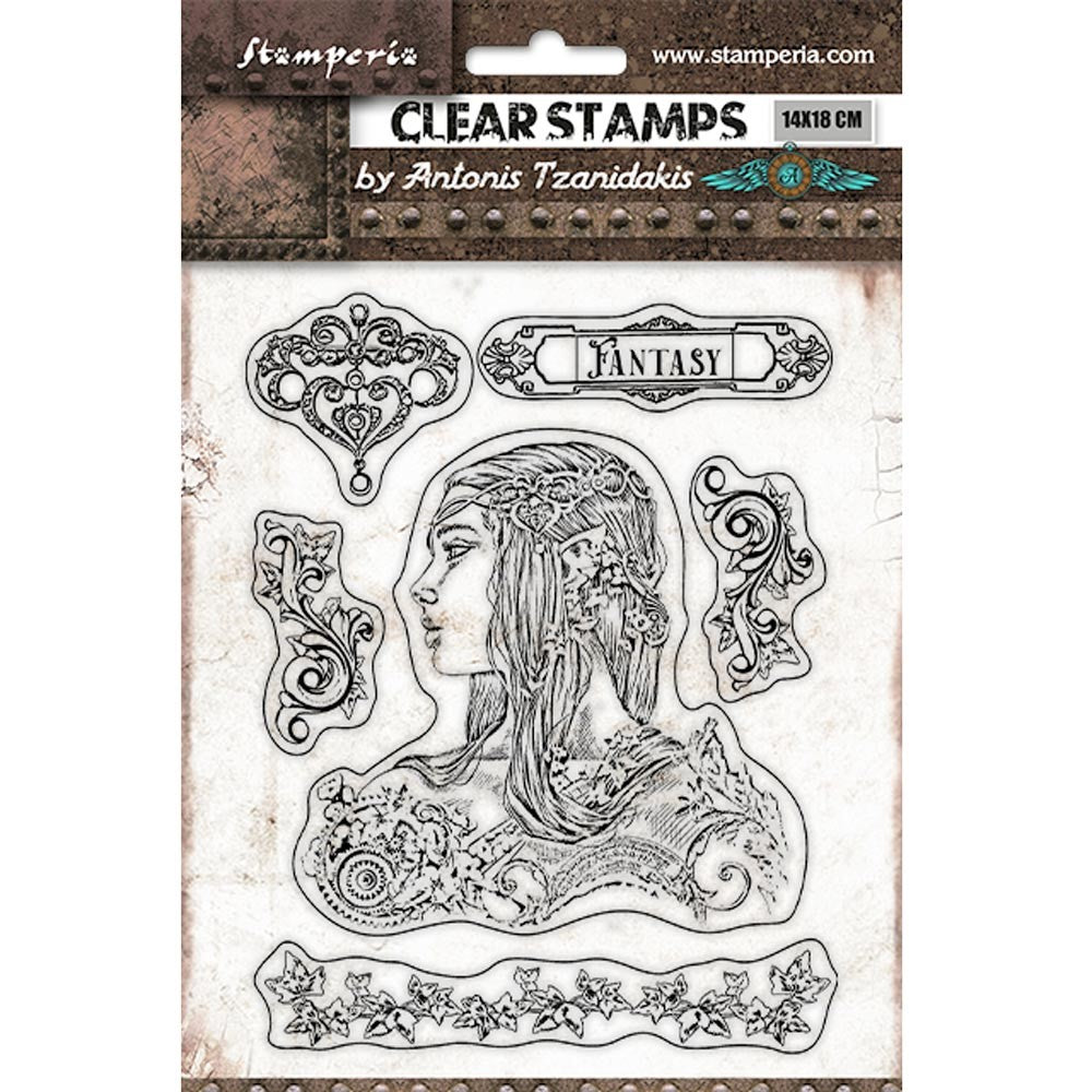 Stamperia Magic Forest Amazon Clear Stamps wtk169