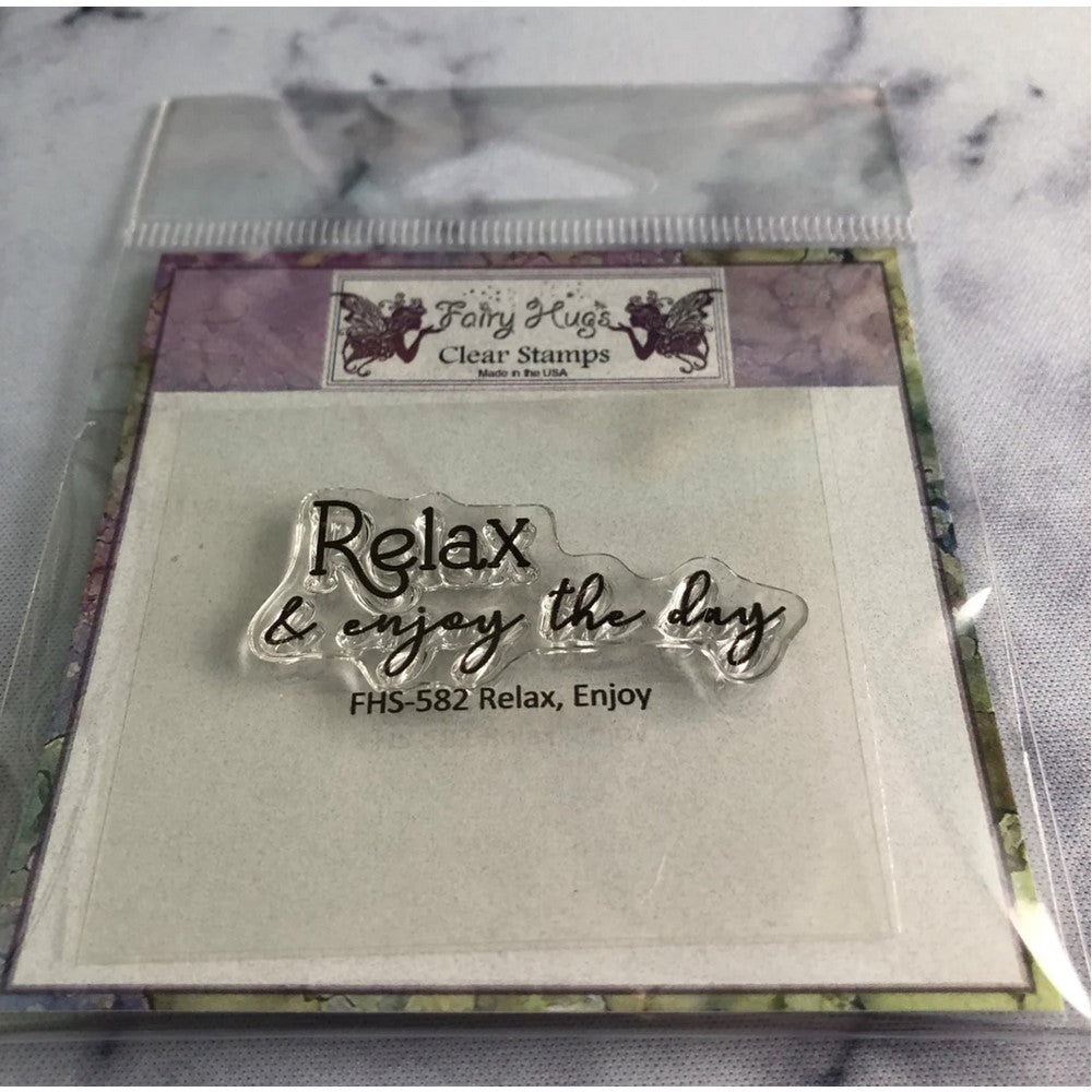 Fairy Hugs Relax Enjoy Clear Stamp FHS-582