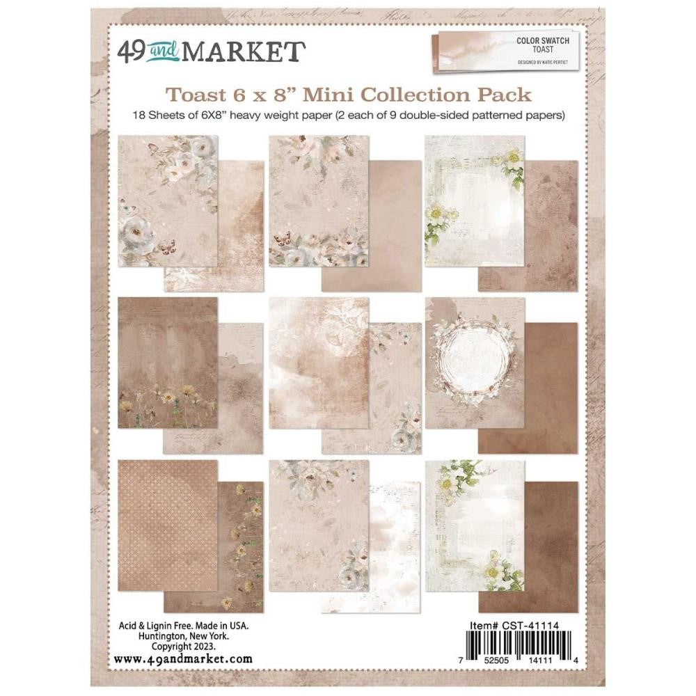 49 and Market Color Swatch Toast 6x8 Paper Collection Pack CST-41114