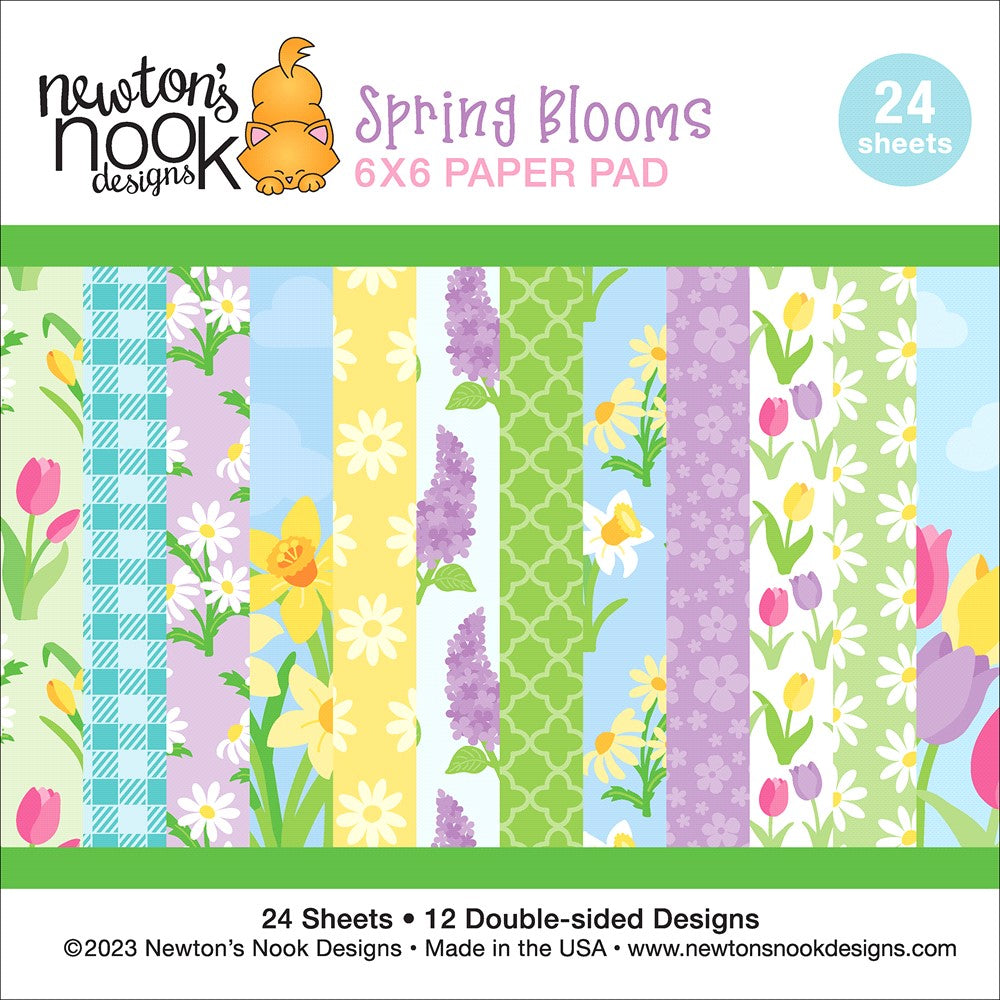 Newton's Nook Designs Spring Blooms 6 x 6 inch Paper Pad NN2303P01
