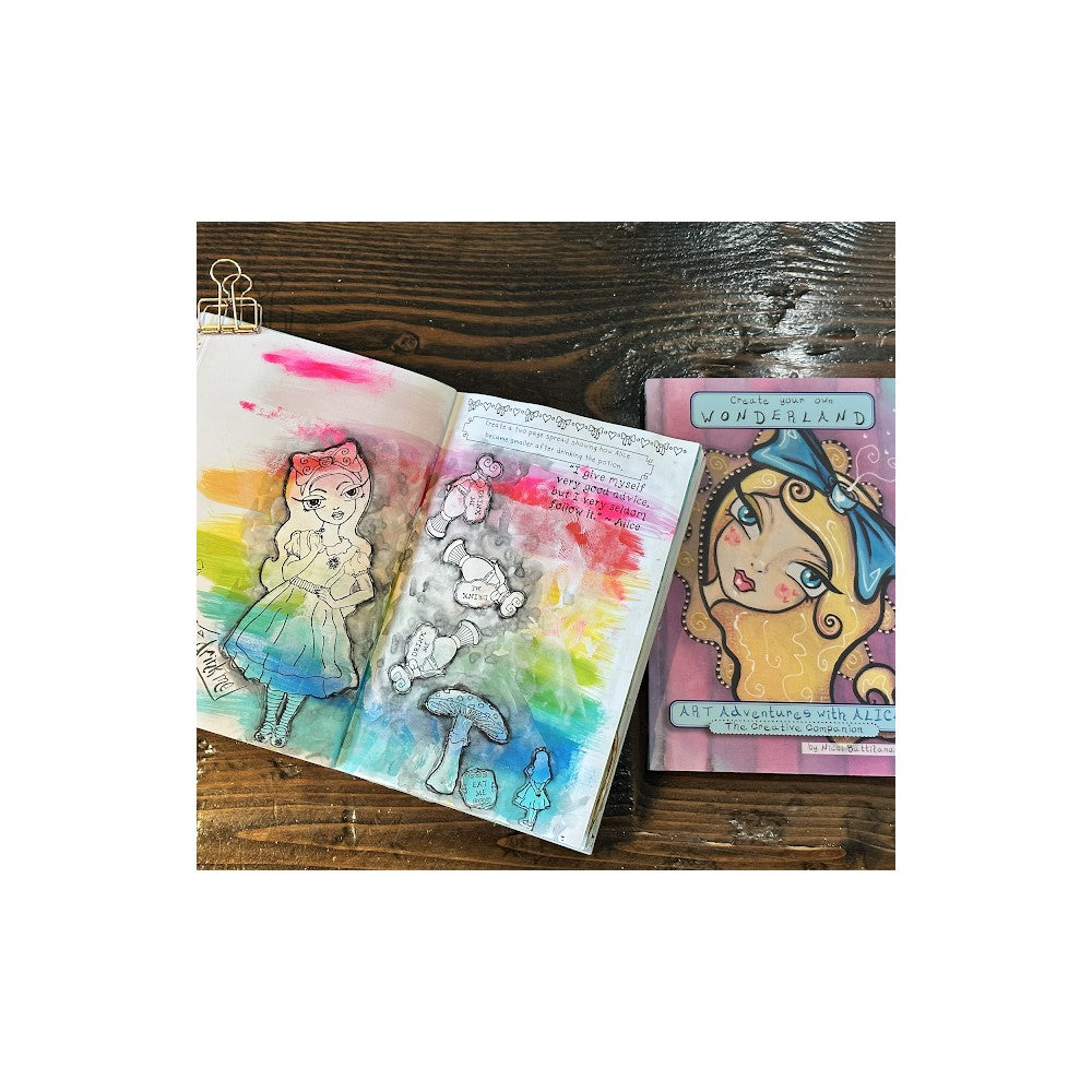 Paper Artsy Eclectica3 Nicci Battilana Cling Stamps enb16 journal