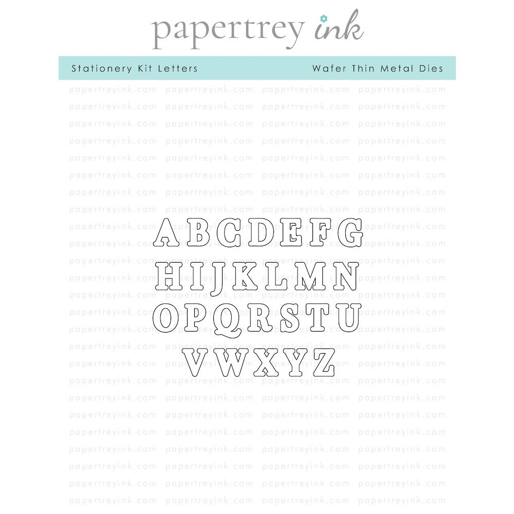 Papertrey Ink Elegant Notes Stationary Kit PTIK-0001 alphabet