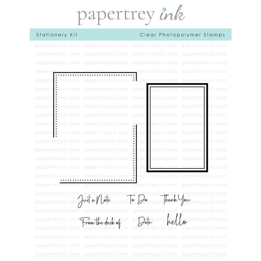 Papertrey Ink Elegant Notes Stationary Kit PTIK-0001 sentiments