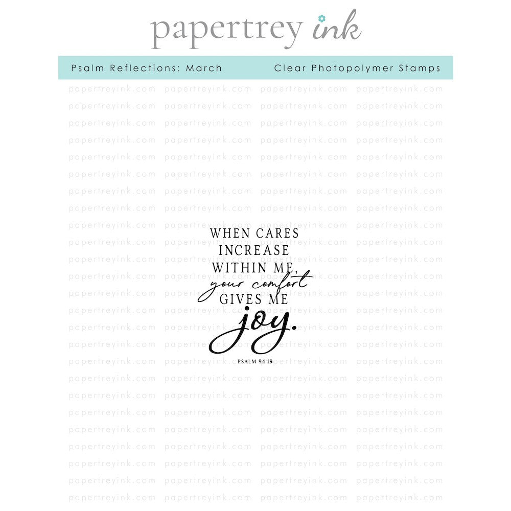 Papertrey Ink Psalm Reflections March Clear Stamp 1493