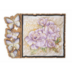 Studio Light Roses Clear Stamp Grunge Collection slgrstamp401 butterflies
