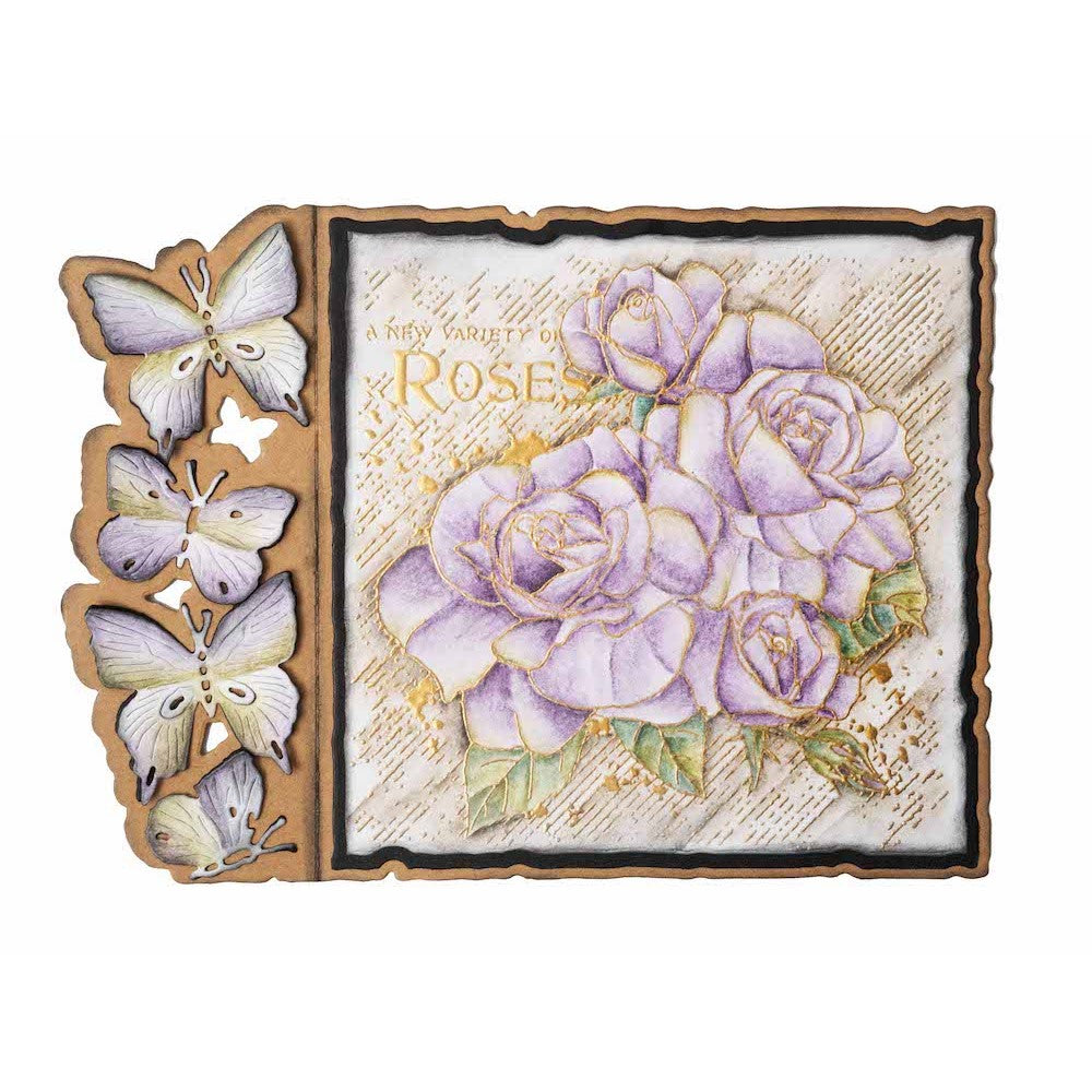 Studio Light Butterfly Card Dies Grunge Collection slgrcd500 roses