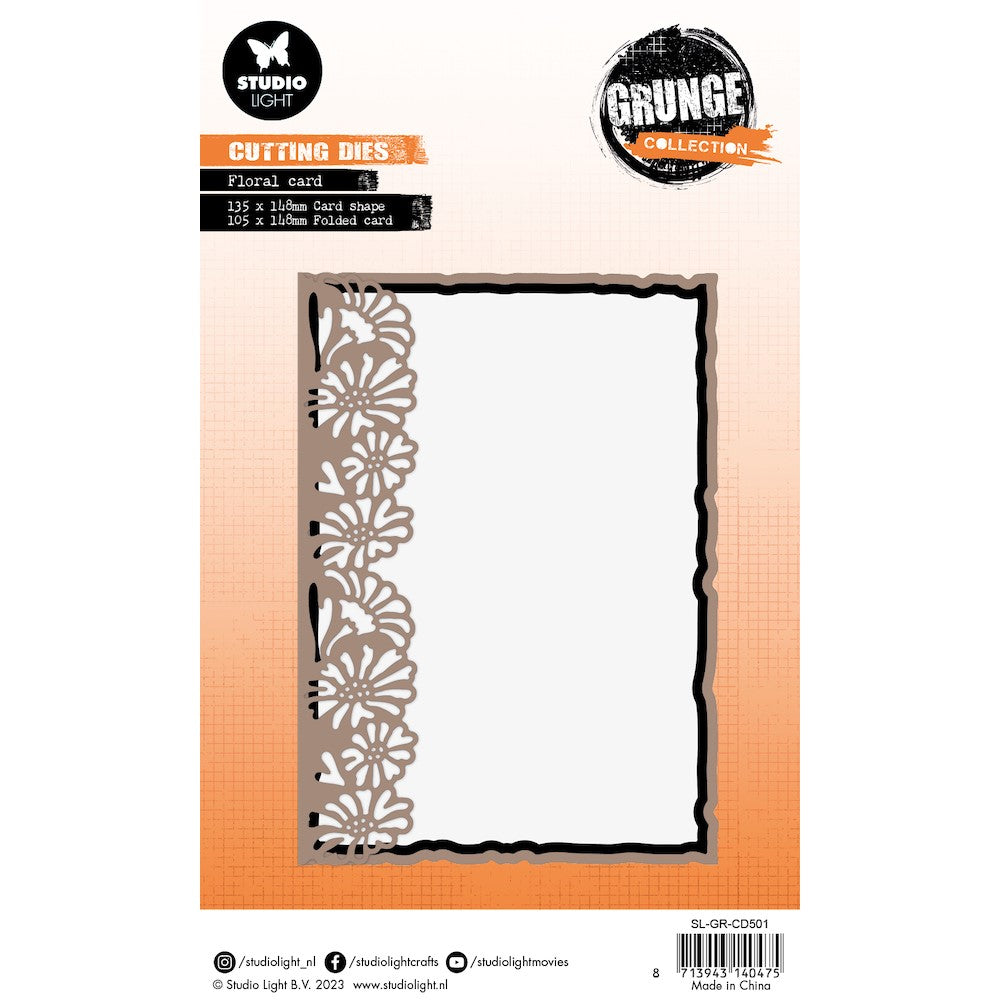 Studio Light Floral Card Dies Grunge Collection slgrcd501 detail