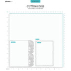 Studio Light Floral Card Dies Grunge Collection slgrcd501 measurements