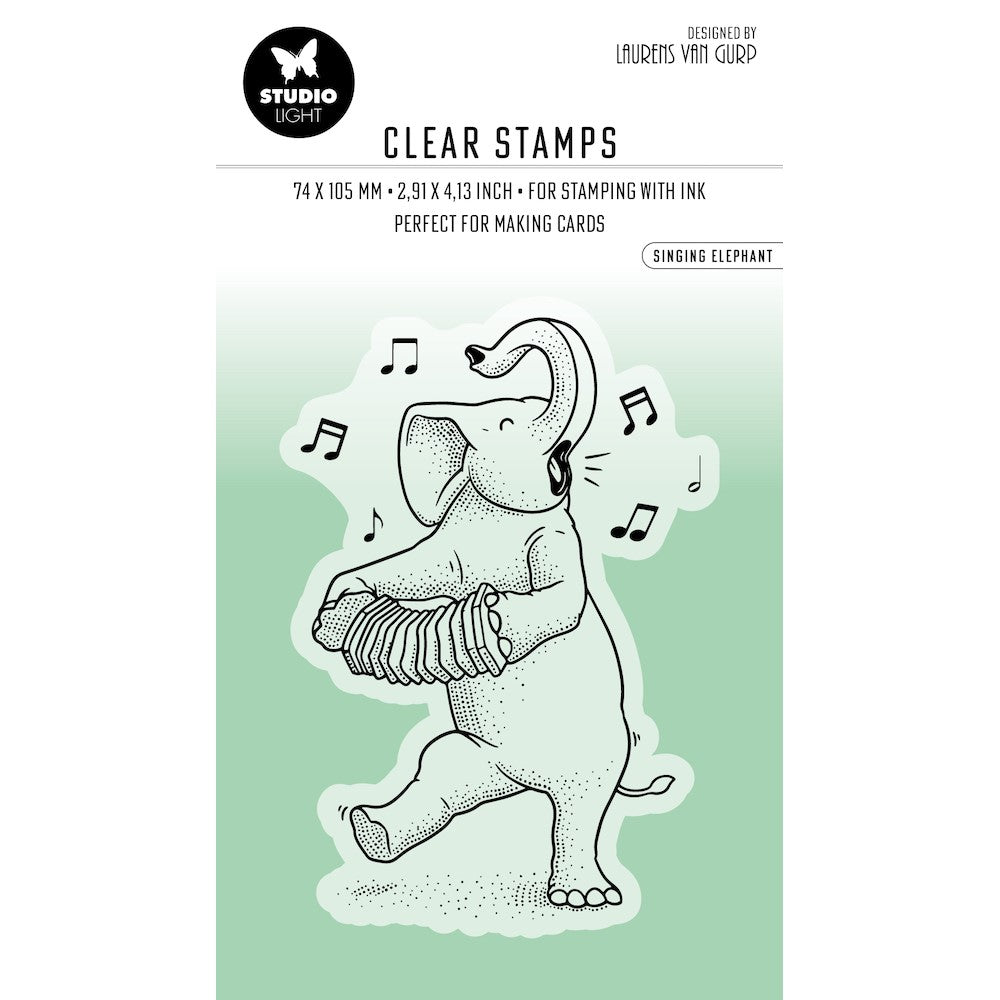 Studio Light Singing Elephant Essentials Clear Stamp blesstamp409