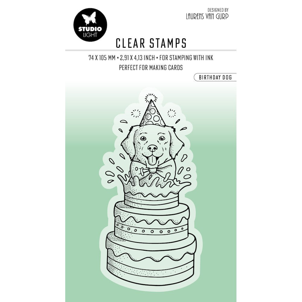Studio Light Birthday Dog Essentials Clear Stamp blesstamp410