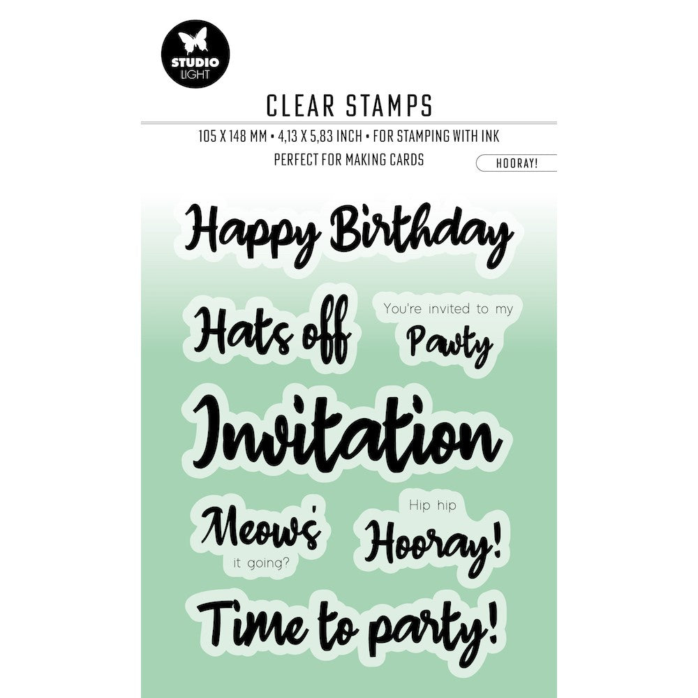 Studio Light Hooray! Essentials Clear Stamps blesstamp414