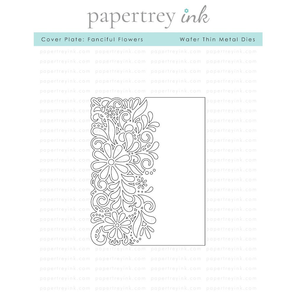 Papertrey Ink Cover Plate Fanciful Flowers Die PTI-0585