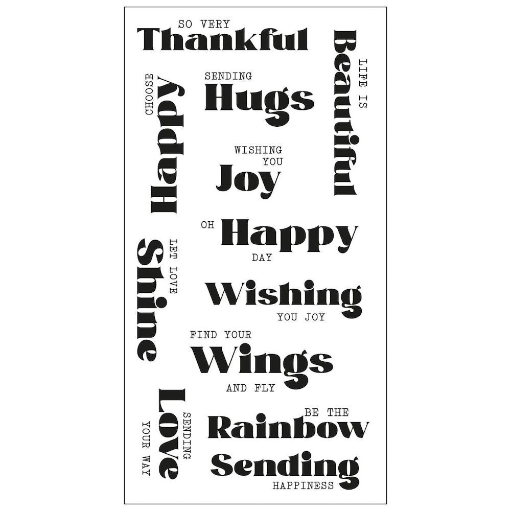 Sizzix Good Vibes 4 Clear Stamps 665911