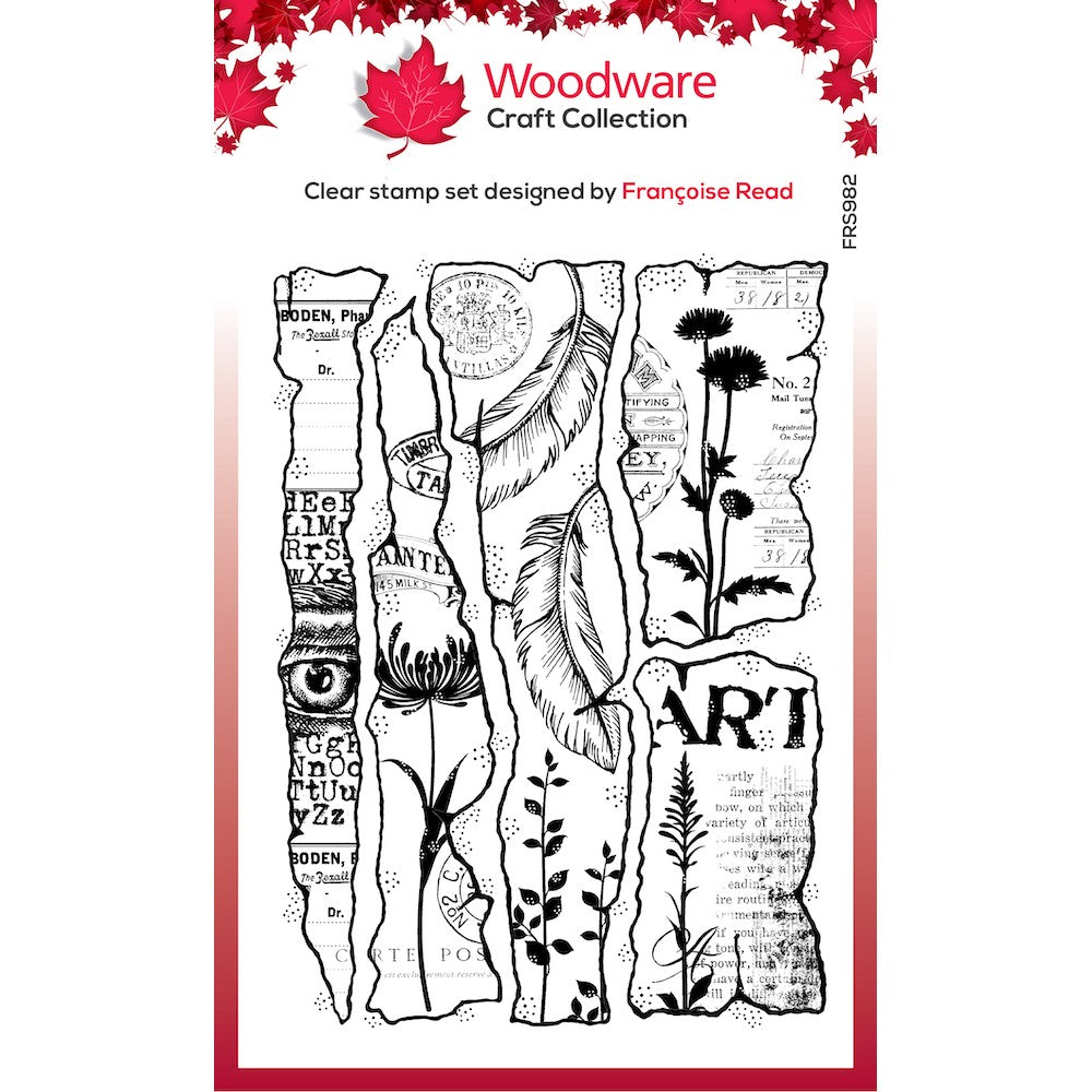 Woodware Craft Collection Fragments Clear Stamp frs982