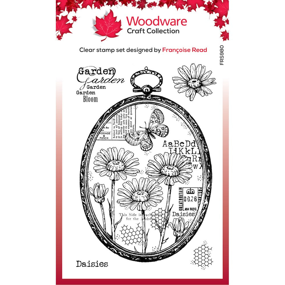 Woodware Craft Collection Daisy Frame Clear Stamps frs980