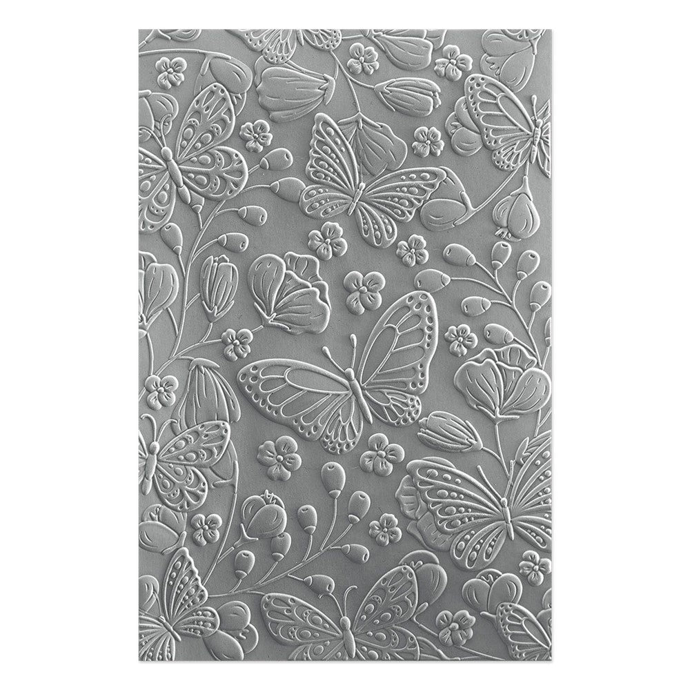 E3D-055 Spellbinders Beautiful Butterflies 3d Embossing Folder