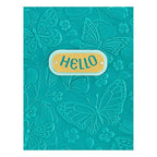 E3D-055 Spellbinders Beautiful Butterflies 3d Embossing Folder hello
