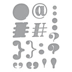 S5-577 Spellbinders Stitched Punctuation and Symbols Etched Dies