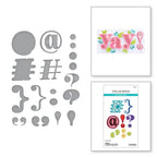 S5-577 Spellbinders Stitched Punctuation and Symbols Etched Dies example and detail
