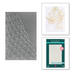 E3D-054 Spellbinders Cast Away 3D Embossing Folder detail and example
