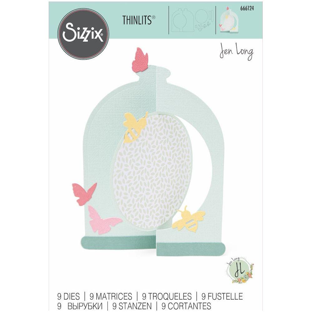 Sizzix Bell Jar Card Thinlits Dies 666124