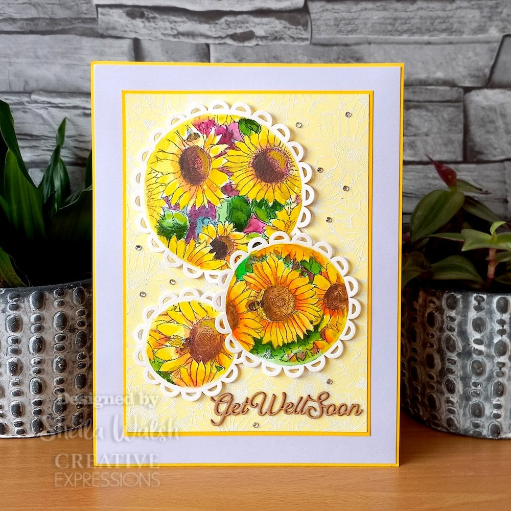 Creative Expressions Sunny Days Cling Stamp cer041 get well soon