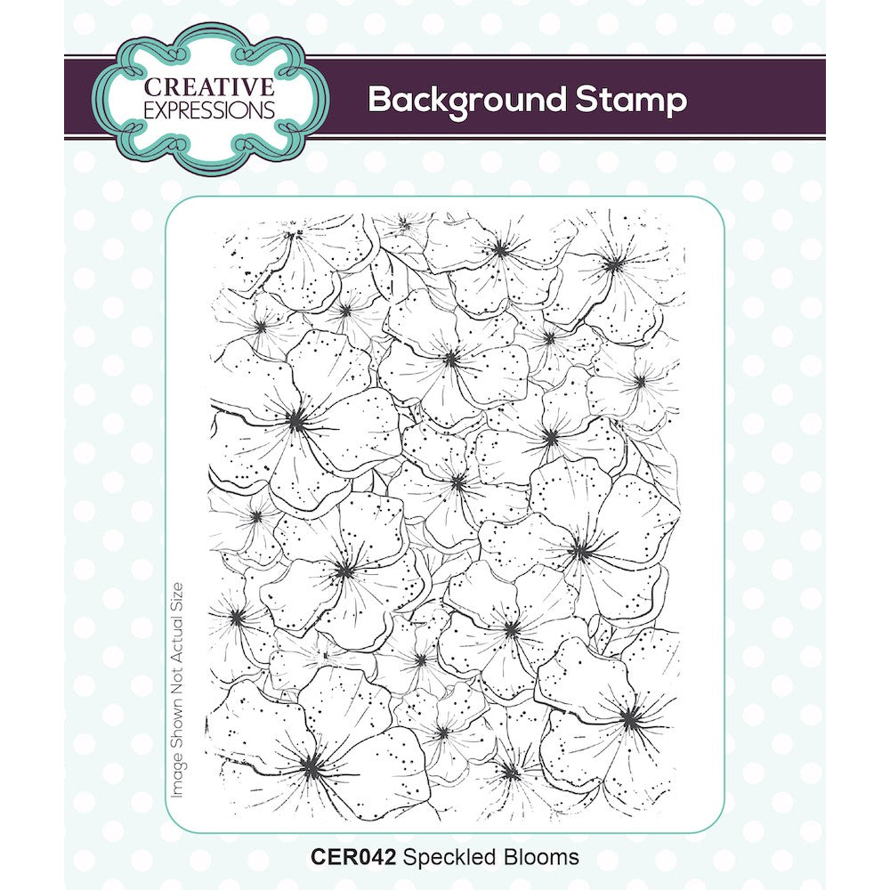 Creative Expressions Speckled Blooms Cling Stamp cer042