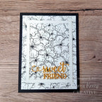 Creative Expressions Speckled Blooms Cling Stamp cer042 sweet friend