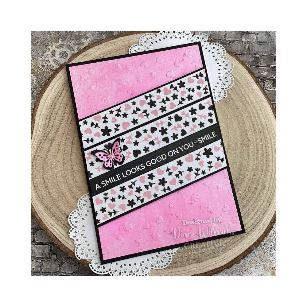 Creative Expressions Ditsy Print Washi Tape Layering Stencil cest113 smile